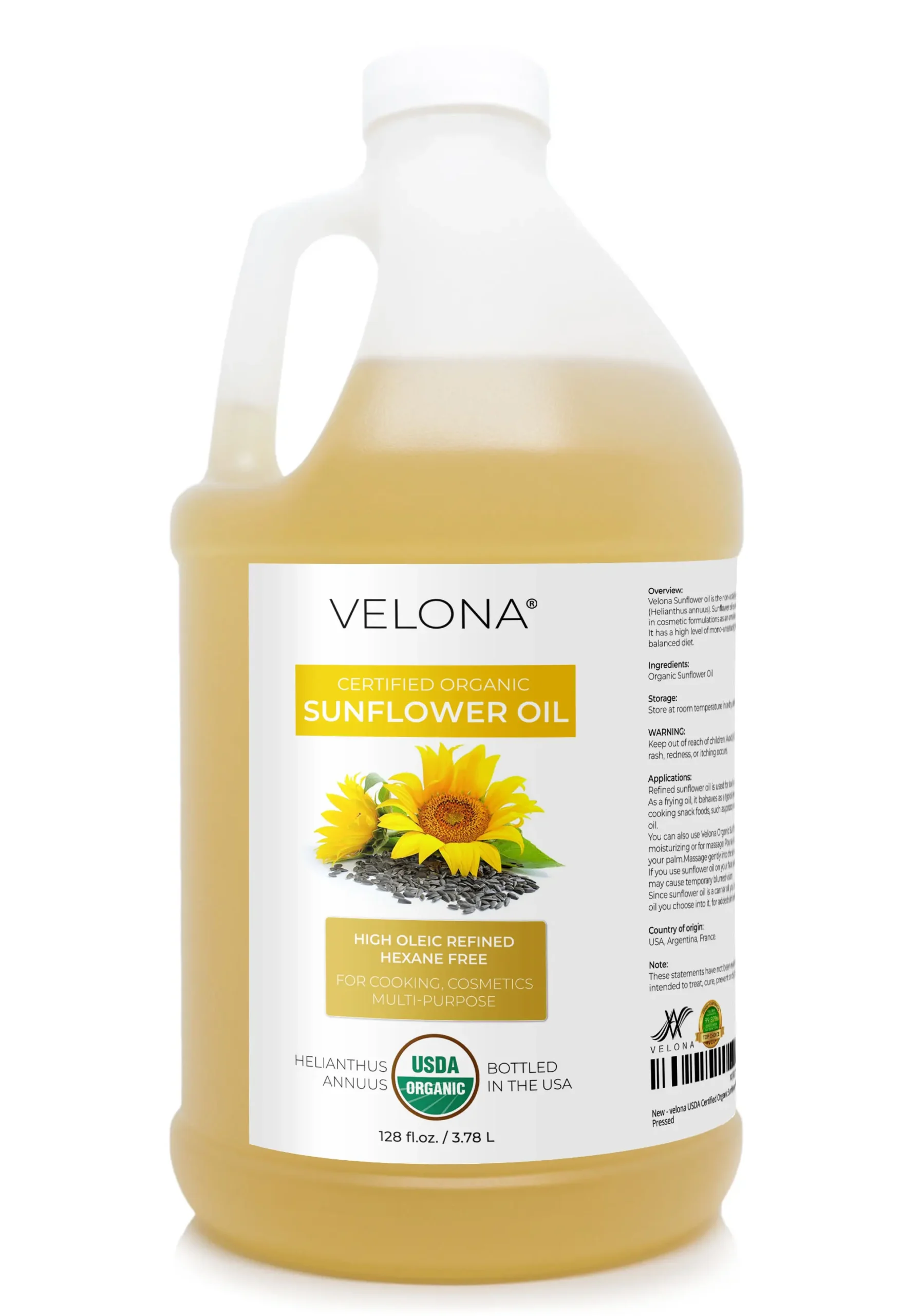 Sunflower Organic Oil (Wholesale)