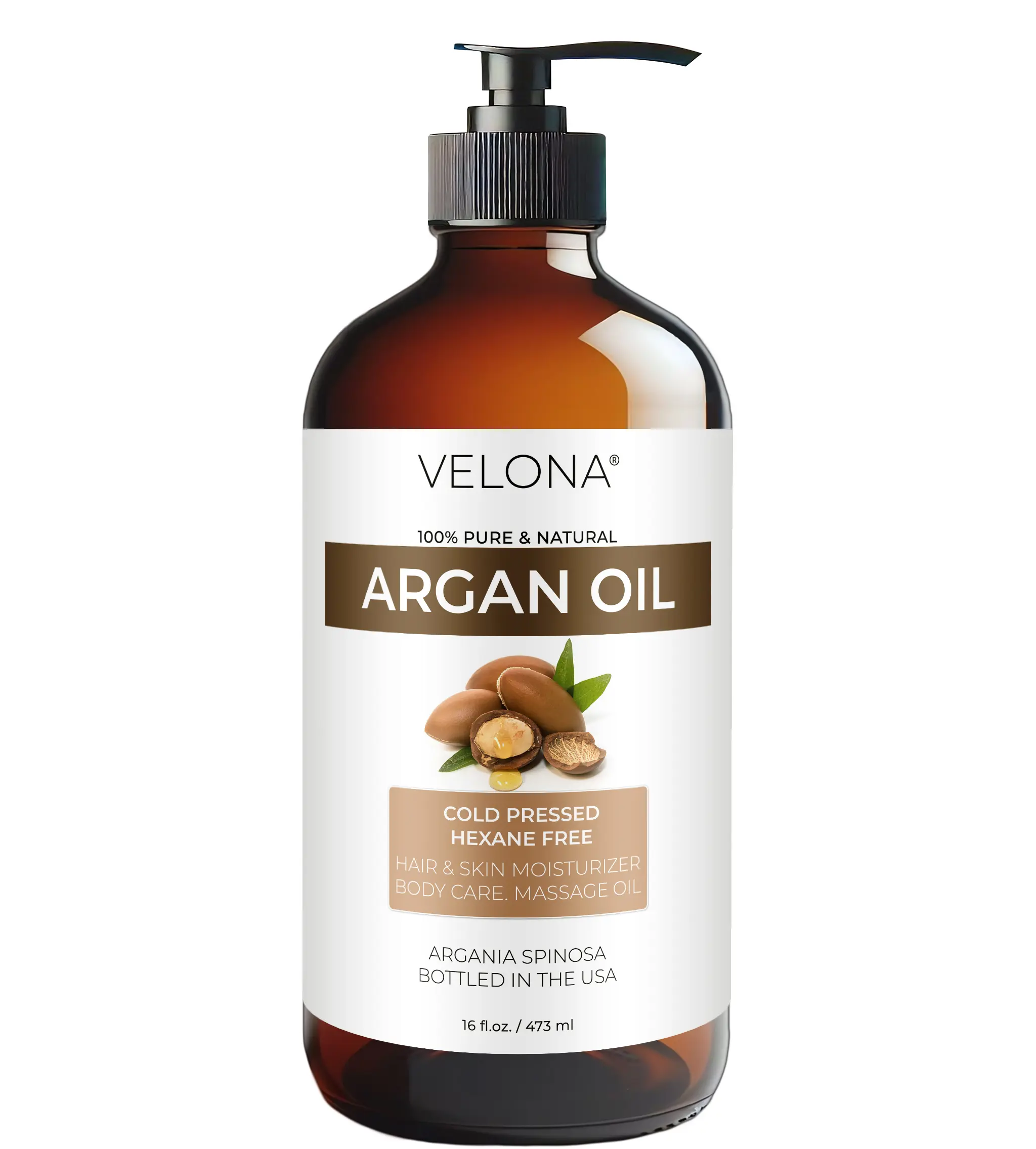 Argan Oil - 16 Fl Oz in Glass Bottle